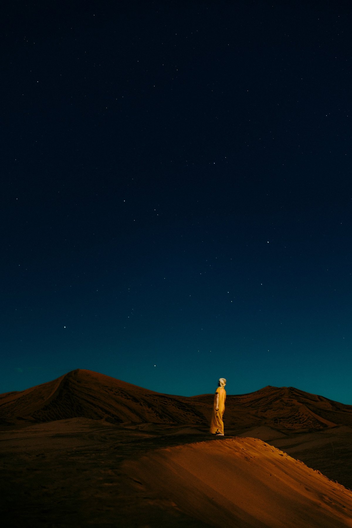 Sahara Desert at night